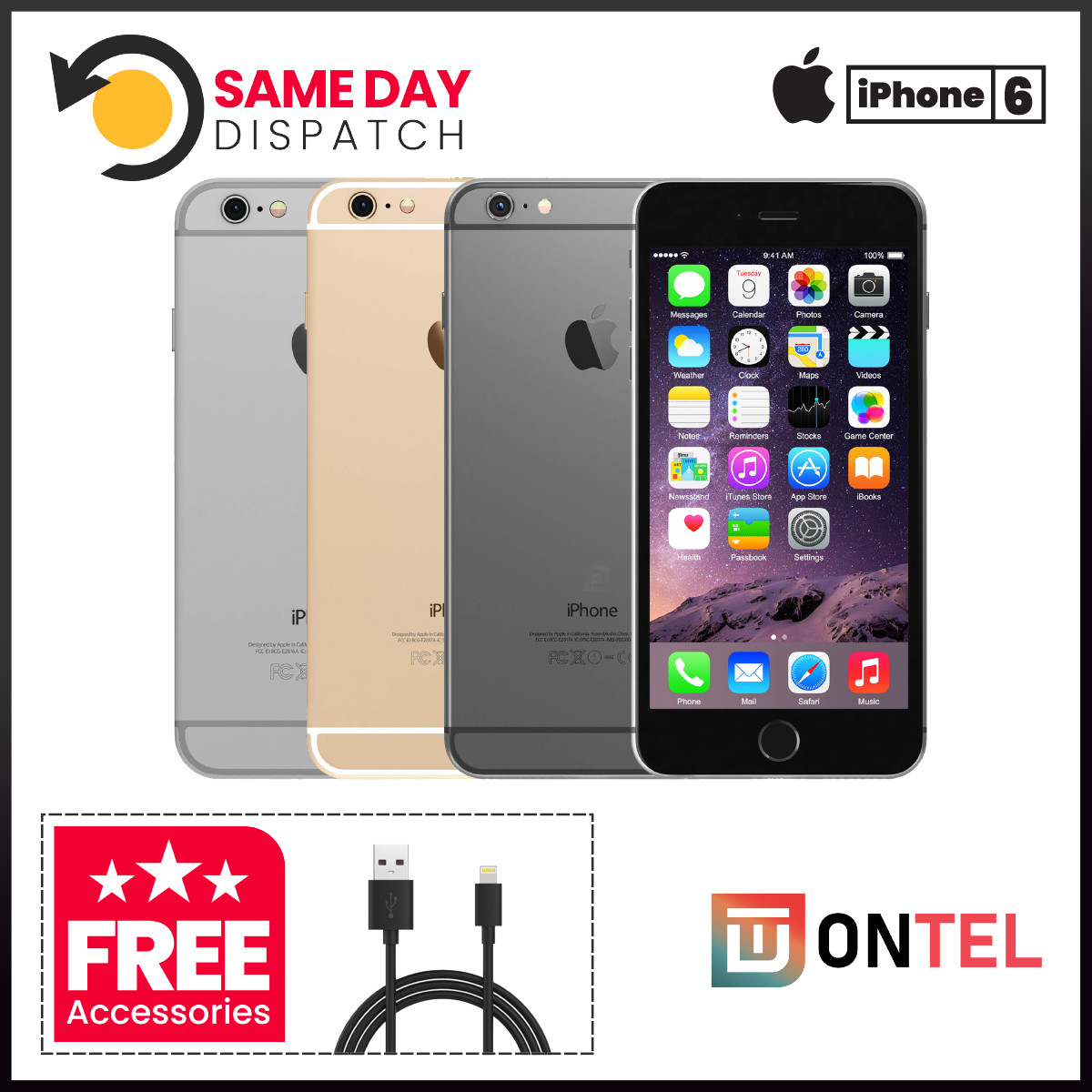 Apple iPhone 6 16GB 32GB 64GB 128GB - Unlocked Smartphone All
