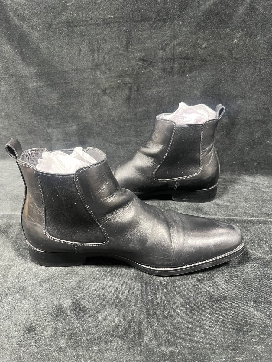 GIFENNSE Mens Chelsea Boots Leather Dress Boots for Men 10.5US Black | eBay