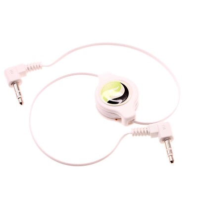 Retractable Aux Cable 3.5mm Adapter Car Stereo Aux-in Audio Cord for SmartPhones