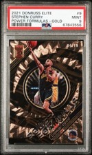 2021 Donruss Elite Stephen Curry Power Formulas Gold /10 PSA 9 POP 6