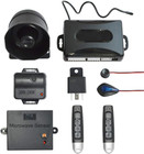 Universal Car Security Alarm with Keyless Entry System, 2 Remote Transmitters, 6