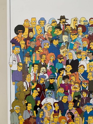 the Simpsons, 'Springfield USA 2001 ポスター THE SIMPSONS,'SPRINGFIELD USA' AUTHENTIC 2001 POSTER | eBay