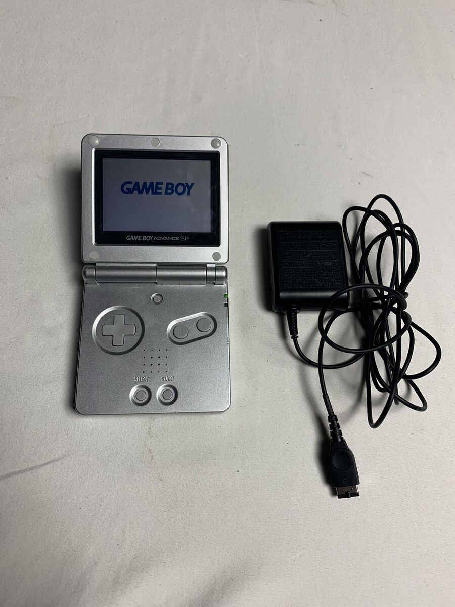 Game Boy Advance SP System Black and Silver w/Charger For Sale