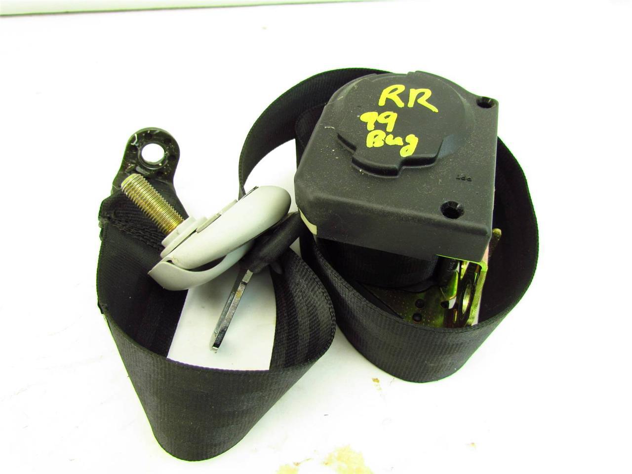 RIGHT REAR BLACK SEAT BELT VW BEETLE BUG 9805 OEM GENUINE FACTORY 1C0