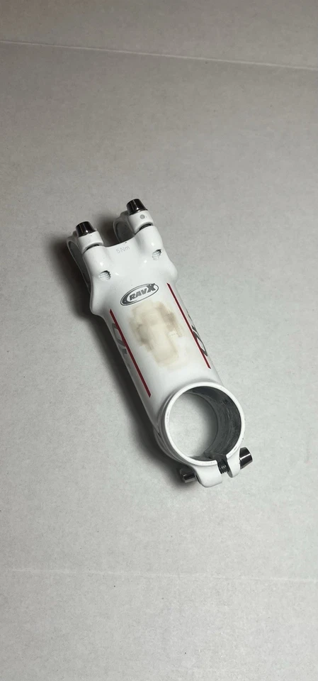 Vástago de bicicleta de carretera de aleación blanca Rav X abrazadera 31,8 28,6x80 mm Foto 4 de 4