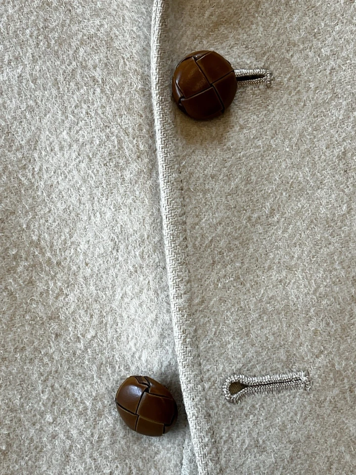 Abrigo Blazer Deportivo Vintage 100% Cabello Camel Tostado Estilo Hiedra 40R Chaqueta de Lana Suave Foto 2 de 4