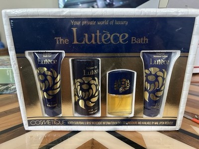 Vintage, Lutece, 4 Pc. UNUSED Gift Set. Eau De Parfum/EDT, Talc , Gel, Lotion .