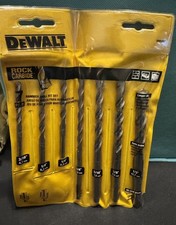 DeWalt Hammer Drill Bit Set (7) 3/16”, 1/4”x3, 5/16”, 3/8”, 1/2” New