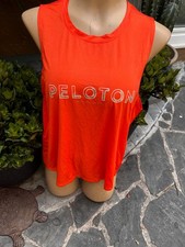Spiritual Gangster PELOTON Graphics ORANGE Tank Top - Women's Sz L
