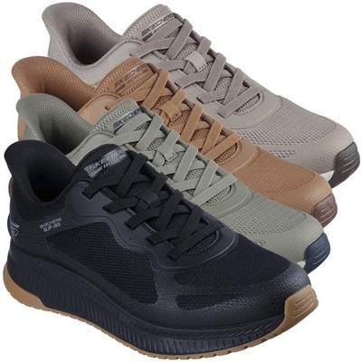 Herren Skechers Bobs Squad 4 Chaos Slipper Freizeit Turnschuhe Größen 7 bis 13