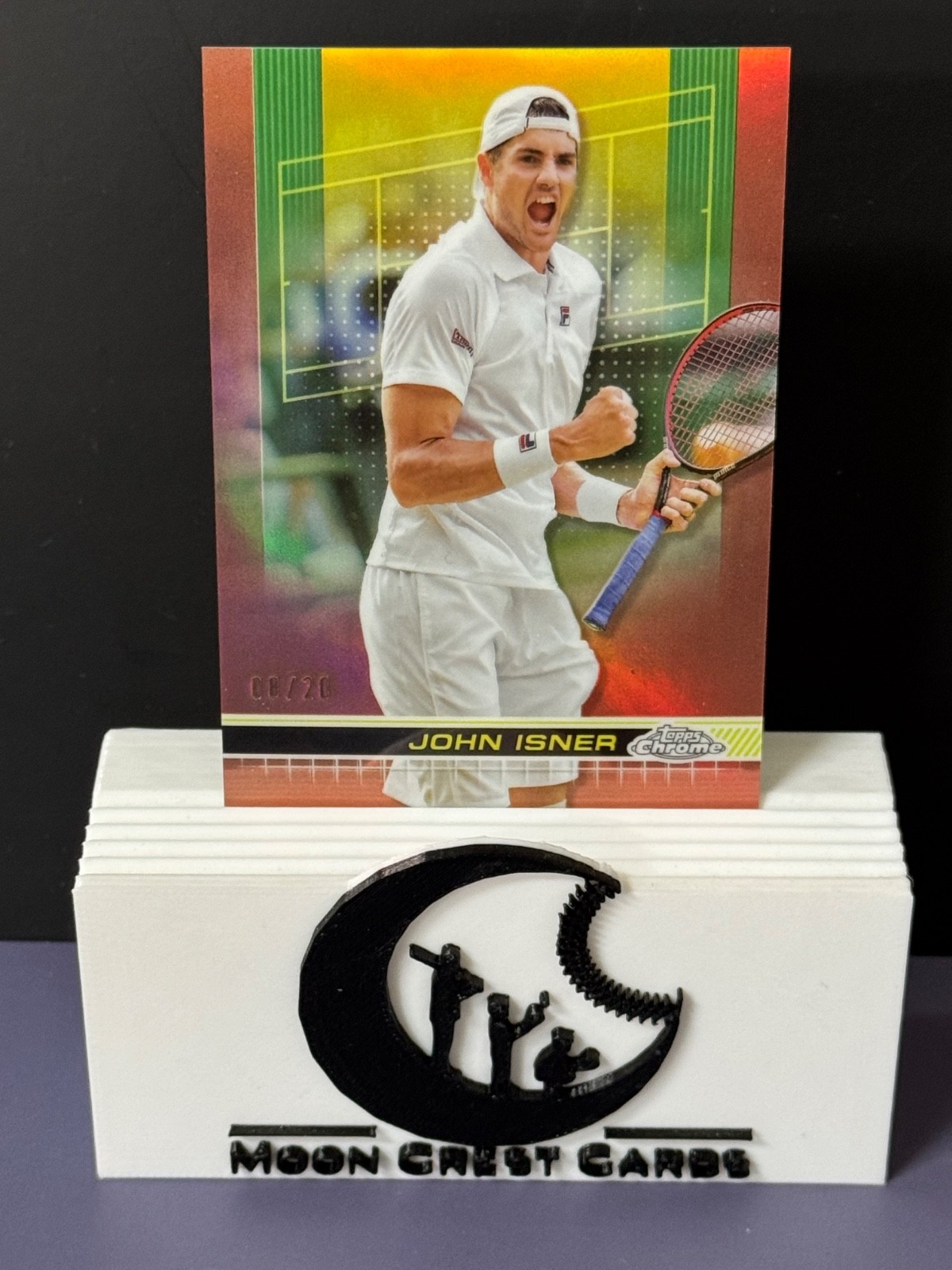 John Isner 🇺🇸 #/20 Rose Gold Refractor -- 2024 Topps Chrome 🎾 #92