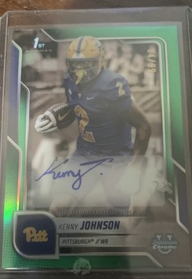 2025 Bowman University Chrome - Chrome Prospect Autographs Kenny Johnson  /99 