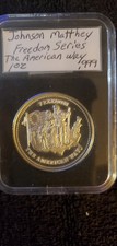 Johnson Matthey The American Way 1oz .999 Silver Round please read description  90.00 per troy oz
