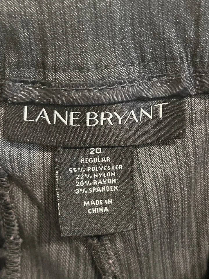 Lane Bryant Pinstripe Pants Size 20 Regular - Image 3 of 4