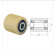 1 GALET BOGGIE 85 60 65 20 mm TRANSPALETTE FENWICK LINDE T16 T20X N°361