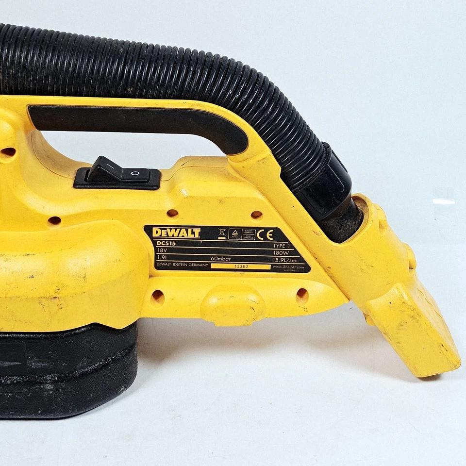 DEWALT DC515 18V Heavy Duty 1/2 Gallon Cordless Wet Dry Vacuum - Tool Only Works - Image 3 of 4