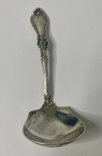 Royal Rose By Wallace Sterling Silver Gravy Ladle 6 1/4"