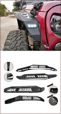 KOTFLÜGELVERBREITERUNG MIT LED VORNE HINTEN FÜR JEEP WRANGLER 2007 - 2018 V2 KOTFLÜGELVERBREITERUNG MIT LED VORNE HINTEN FÜR JEEP WRANGLER 2007 - 2018 V2