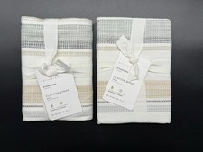 POTTERY BARN CLAYTON STRIPE SET OF 2 STANDARD...