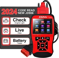 Jdiag JD906 OBD II Scanner Car Diagnostic Scan Tool  Code Reader Battery Tester