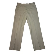Brooks Brothers Madison Fit 100 Wool Dress Pants Tan W35 L32