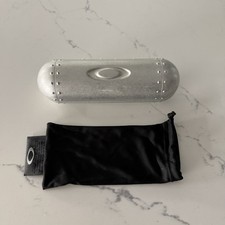 Oakley Metal Vault Sunglasses Glasses Case Pill Torpedo Box And Cloth Case