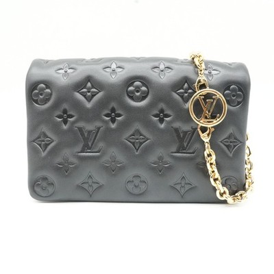 Authentic Preloved Louis Vuitton Pochette Coussin Lambskin Black