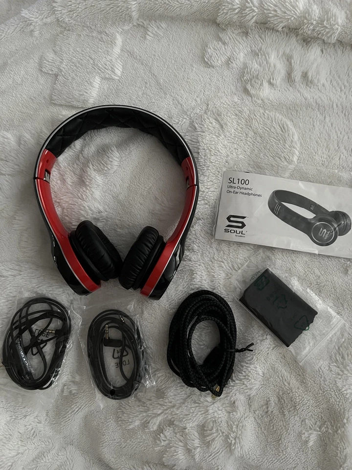 Auriculares intrauditivos ultra dinámicos SOUL by Ludacris SL 100 - negros/rojos - nuevos Foto 3 de 4