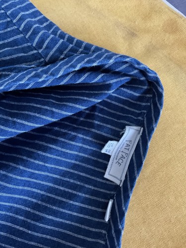 Ladies Shirt Style Striped Dress From Fat face Size 10 - Picture 5 of 5