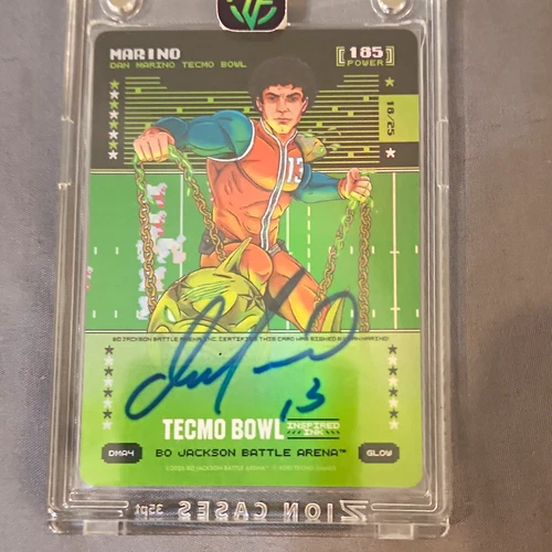 2026 Bo Jackson Battle Arena Glow Football Dan Marino Auto 18/25 #DMA4