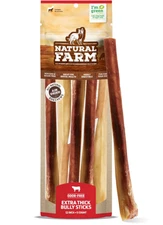 Odor Free Jumbo Bully Sticks (12 Inch, 5 Pack), Extra-Thick Chews for Dogs, F...