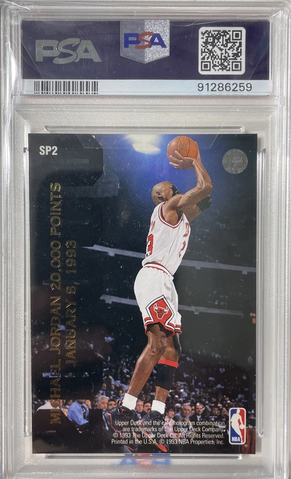 MICHAEL JORDAN + DOMINIQUE WILKINS 1992 Upper Deck #SP2 UD 20k Points PSA 9🏀🏆 - Image 2 of 2