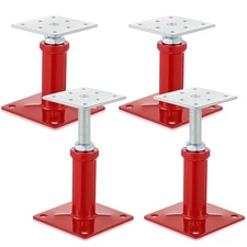 4 Pcs Adjustable Jack Post, 4.3-7 Height Range, Basement Floor House Screw Jacks