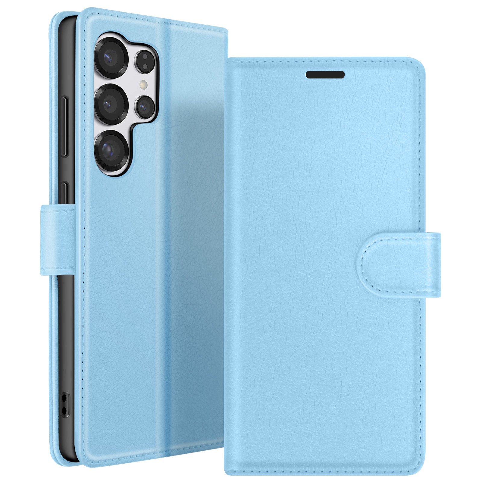 Étui portefeuille Galaxy S25 Ultra anti rayure fermeture magnétique sûre