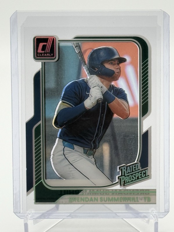 2026 Panini Donruss Baseball Rated Prospect Brendan Summerhill Clear-Rays