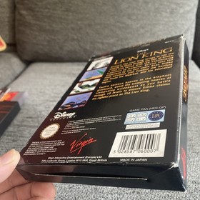 The Lion King Nintendo NES PAL A UKV English CIB VG Last Ever NES Game Protector