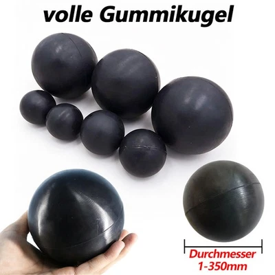 Gummikugeln Schwarze Vollgummiball elastischer Rubberball 1mm - 350mm Abriebfest - Bild 1 von 4