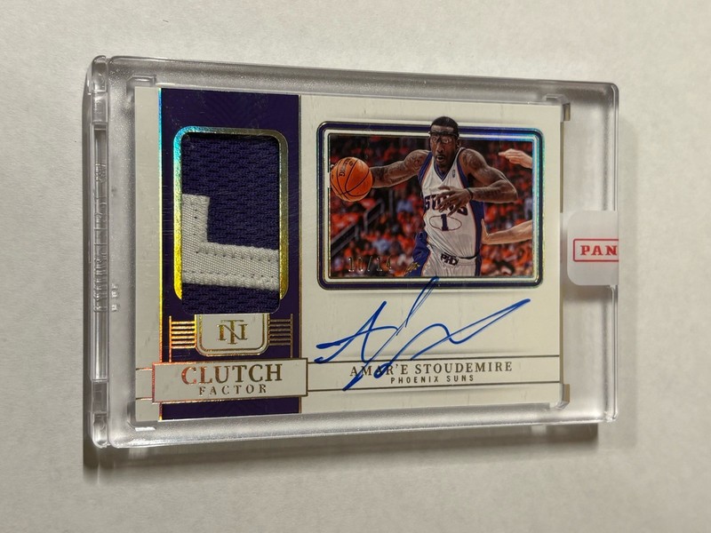 2022-23 National Treasures Amar'e Stoudemire Clutch Factor Patch Auto /14