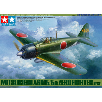 Tamiya 61103 - 1:48 JPN Mitsub. A6M5/5a Zero Fighter - Flugzeug Modellbausatz