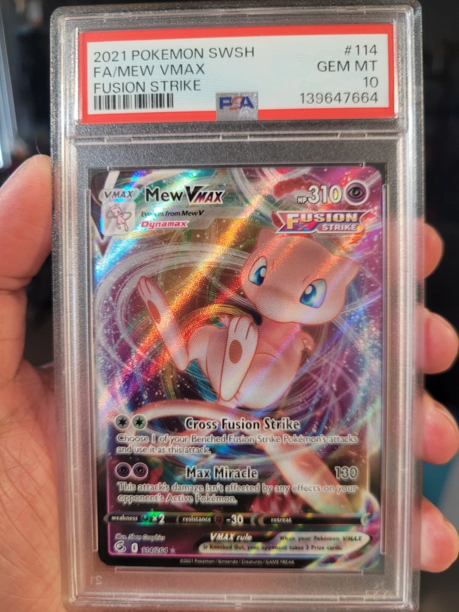 Mew Pokémon TCG Professional Sports Authenticator (PSA) Grade 10
