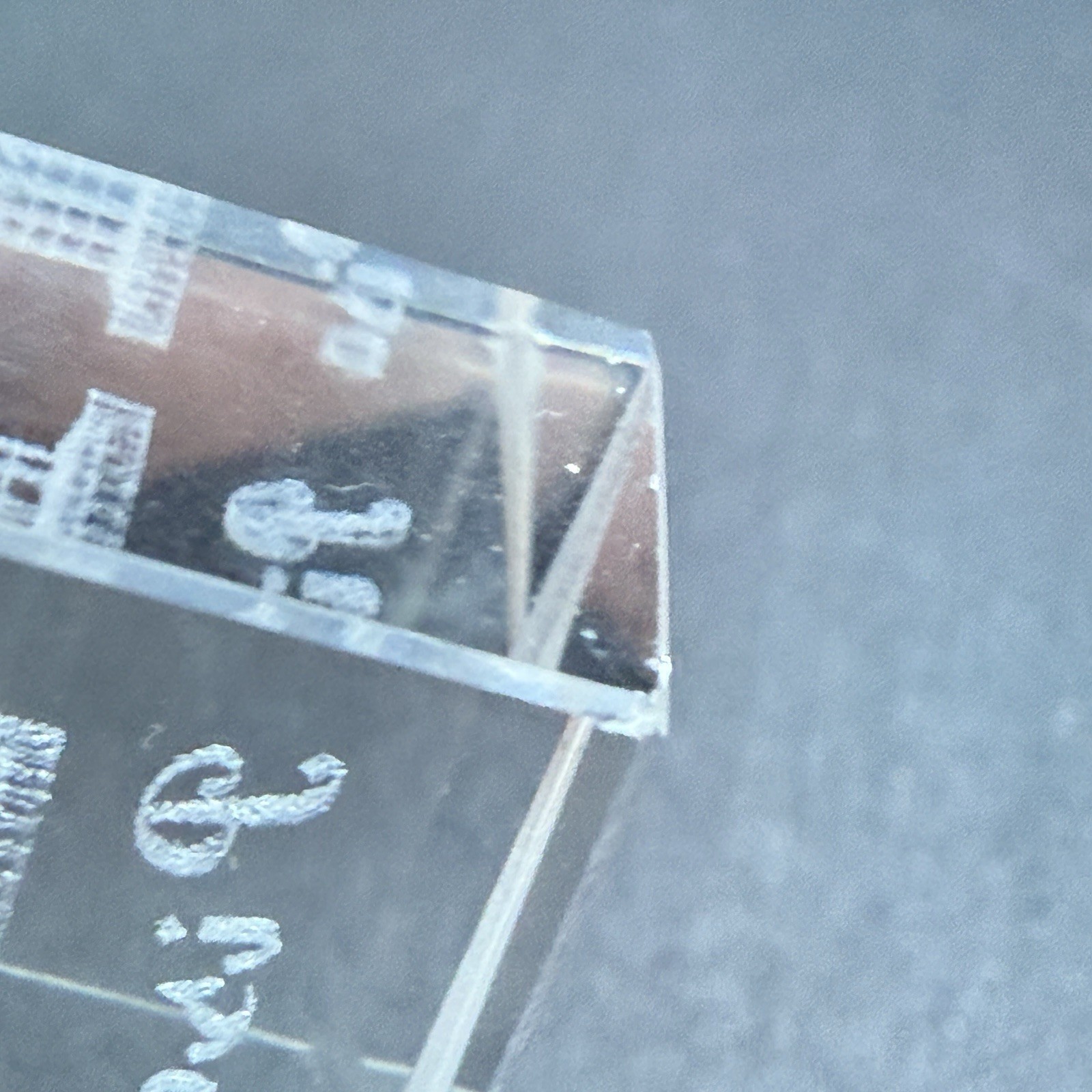 Clear Etched Glass Rectangular Leaning Tower Of P… - image 5