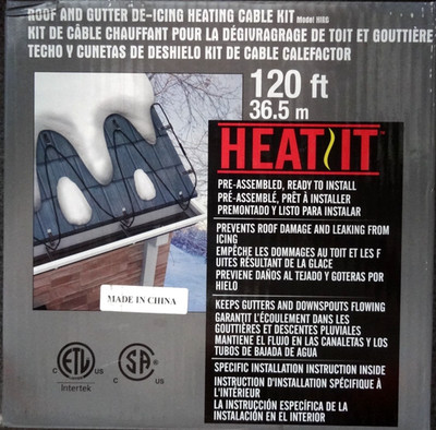 HEATIT HIRD 120 ft Roof & Gutter Snow De-Icing Heating Cable Kit