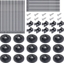 Magnetic Cable Zip Tie Mounts, 15 Pcs Heavy Duty Magnet Wire Holder Automotive M