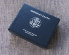 2007 USA silver proof, 1 troy oz Eagle coin, W mint, cased, boxed, CoA