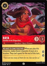 Raya Guardian of the Dragon Gem 122/204 Ursula's Return Disney Lorcana 017160