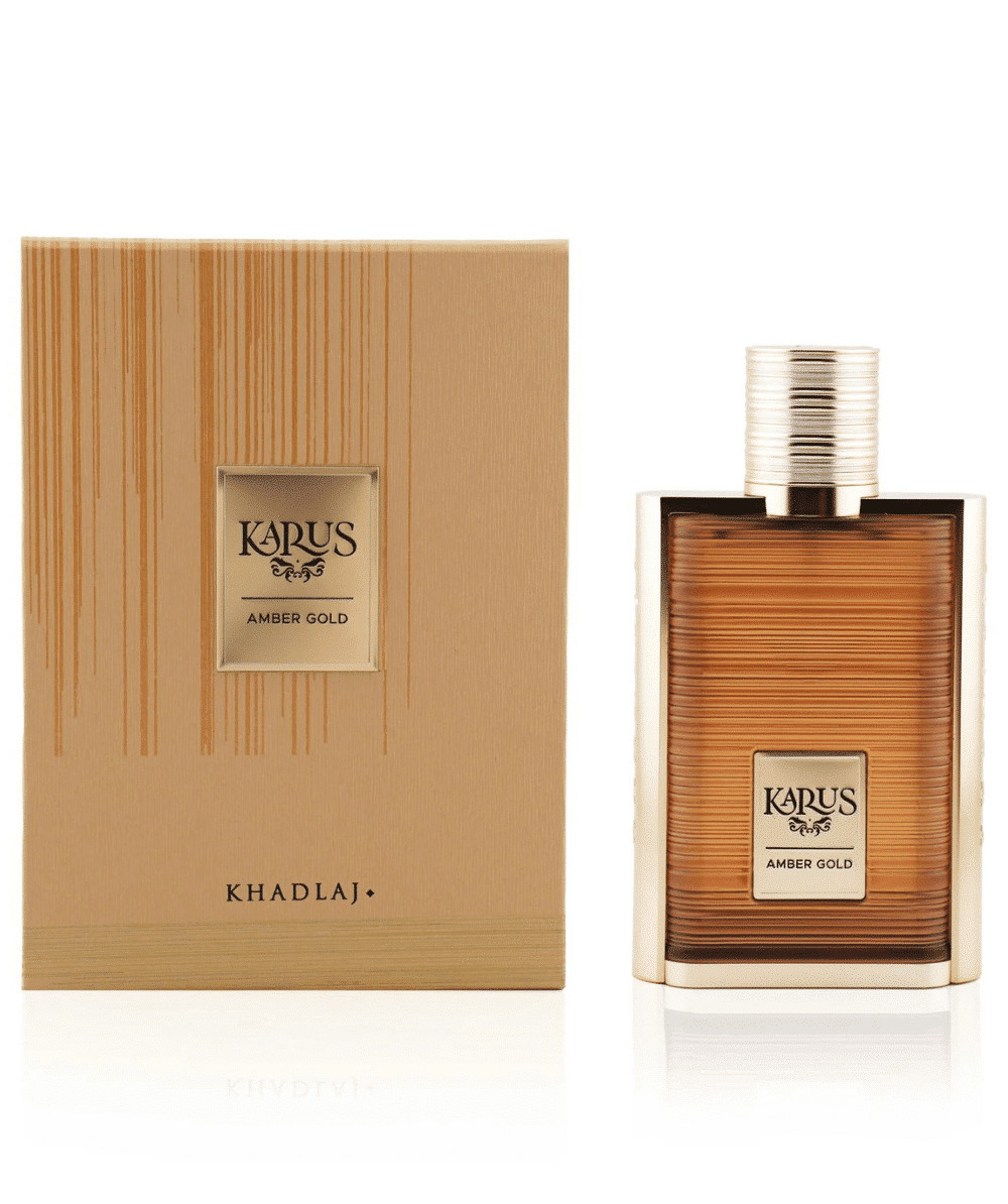 Karus Amber Gold Eau de parfum ambrée boisée mixte Khadlaj 100ml