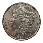 Bu Unc 1887 P Morgan Silver Dollar Us Coin Uncirculated Philadelphia Mint Toned