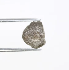 1.72ct Irregular Cut Raw Grey Diamond for Birthday Ring