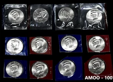 2005 2006 2007 2008 2009 2010 P & D Kennedy Half Dollar 12 Satin Finish Coin Set