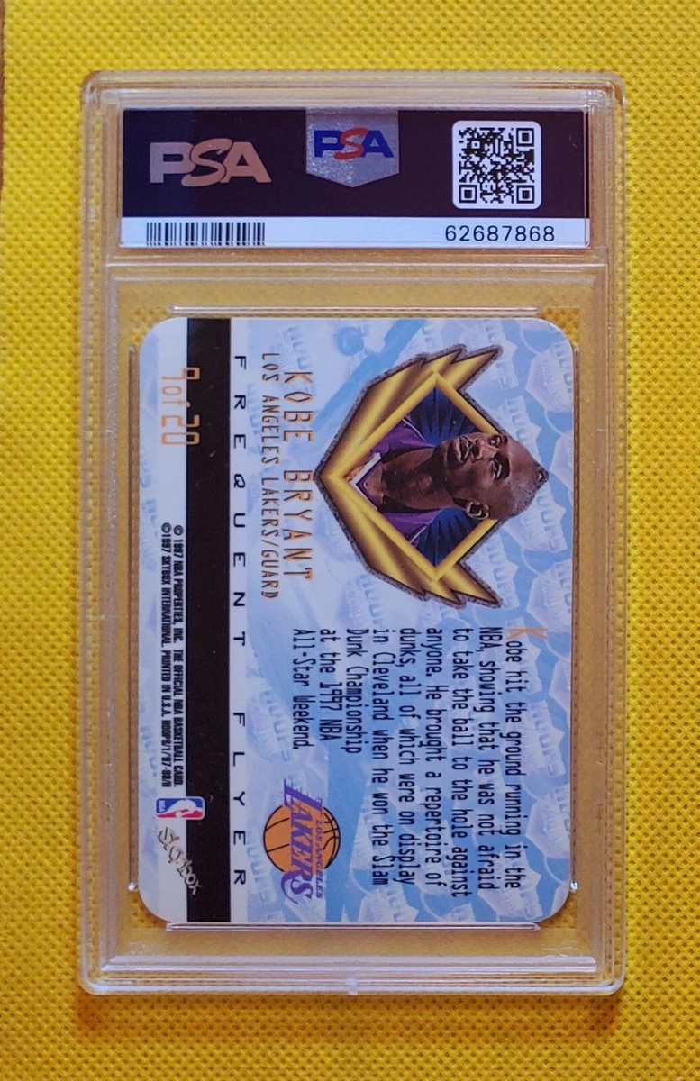 RARE Kobe Bryant 1997 NBA Hoops Airlines Frequent Flyer Club